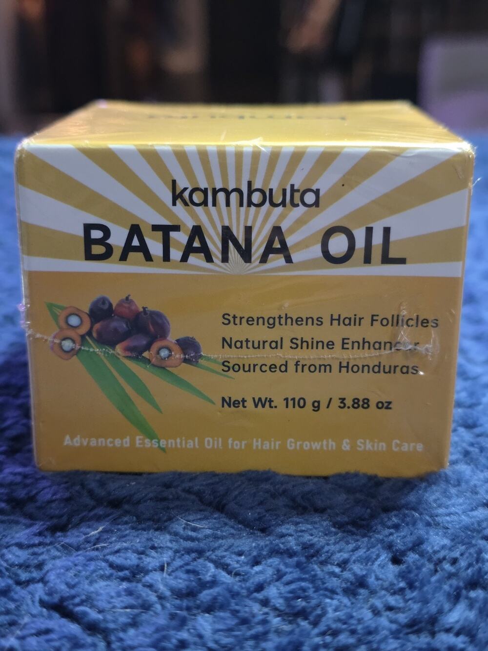 Kambuta Batana Oil 3.88oz Hair Growth Treatment Care Sourced From Honduras